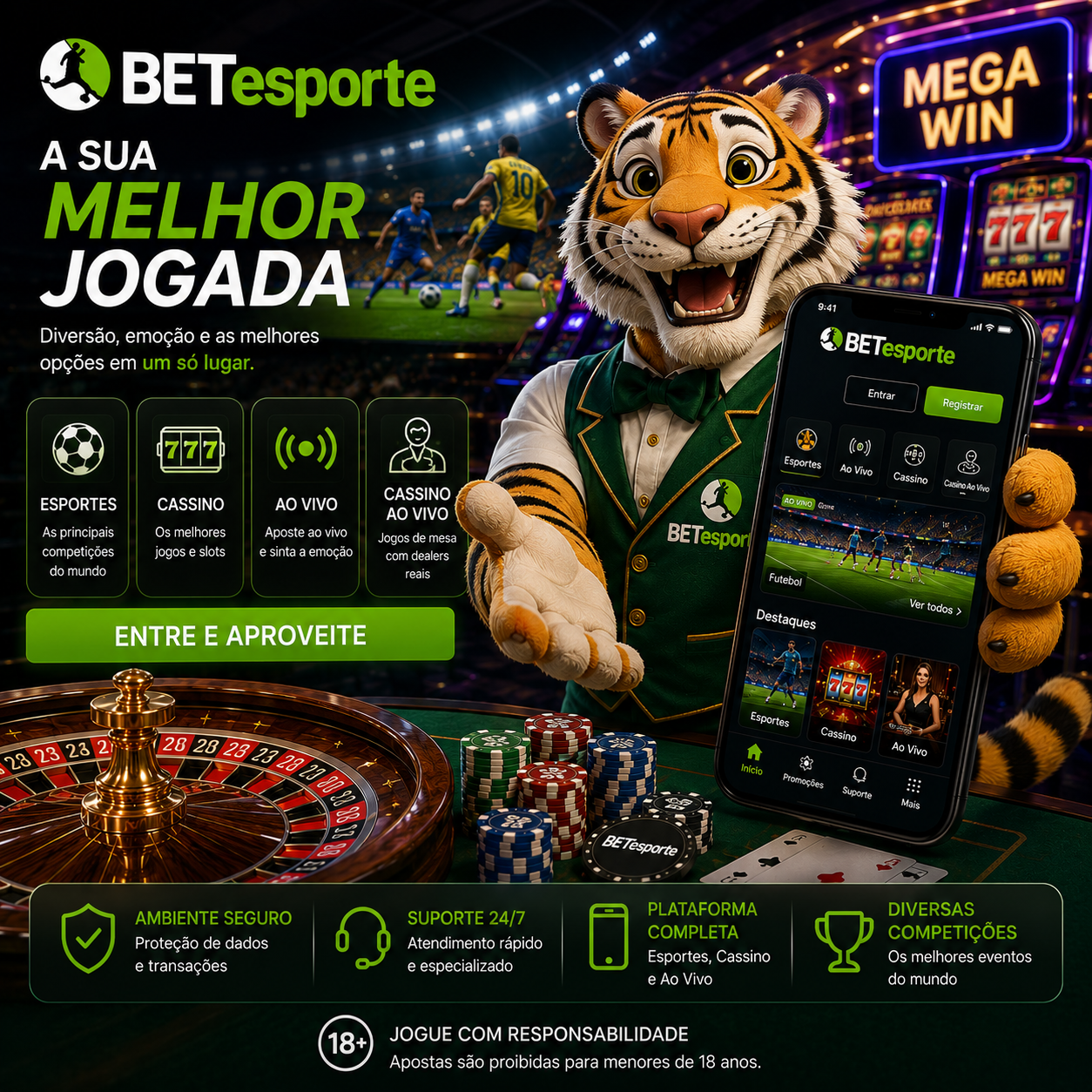 BETesporte — plataforma de apostas esportivas no Brasil